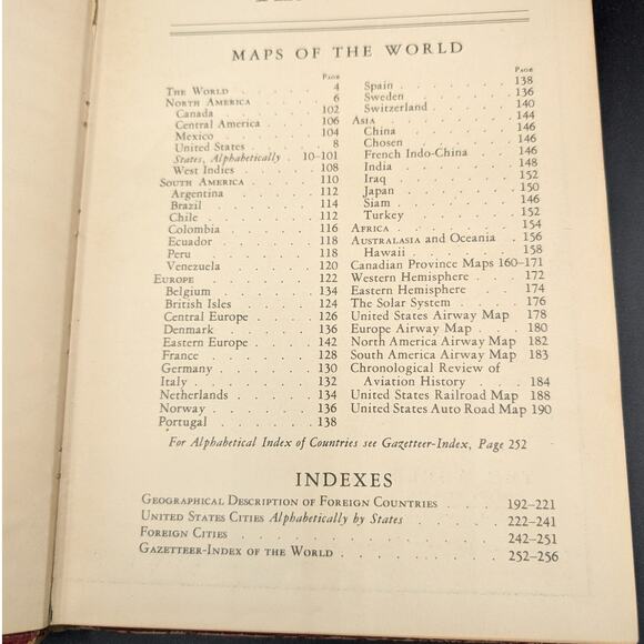 The Literary Digest 1931 Atlas of the World and Gazetteer Book Rand McNally Maps - Picture 13 of 15